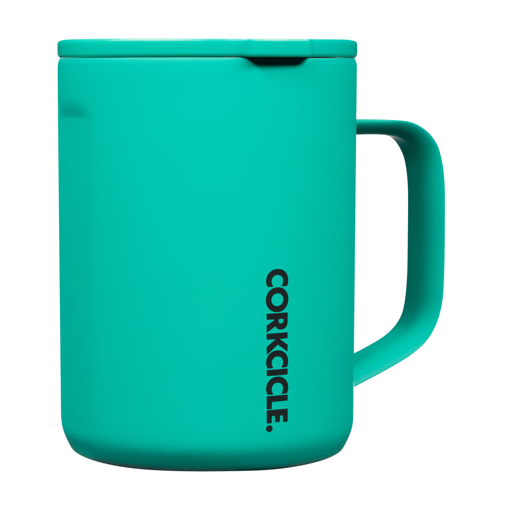 
            
                Load image into Gallery viewer, Corkcicle neon lights kokomo coffee mug with lid
            
        