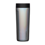 Spillproof Corkcicle 17oz prismatic commuter cup coffee tumbler