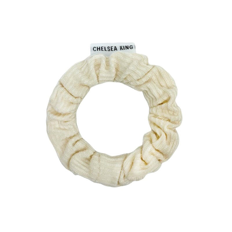 French Ribbed Thin Scrunchie (Multiple Colours)