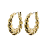 Pilgrim Jewelry Eileen gold plated elegant twisted croissant earrings Manitoba Canada