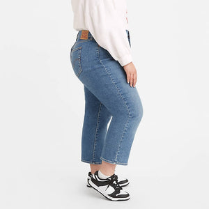
            
                Load image into Gallery viewer, Levi strauss iconic plus size wedgie straight love in the mist mid wash 
            
        
