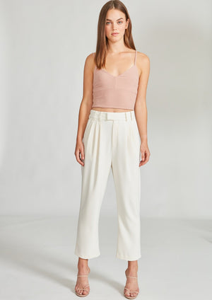 
            
                Load image into Gallery viewer, BB Dakota by Steve Madden farmers market ivory pleat front ankle trouser pant Manitoba Canada
            
        