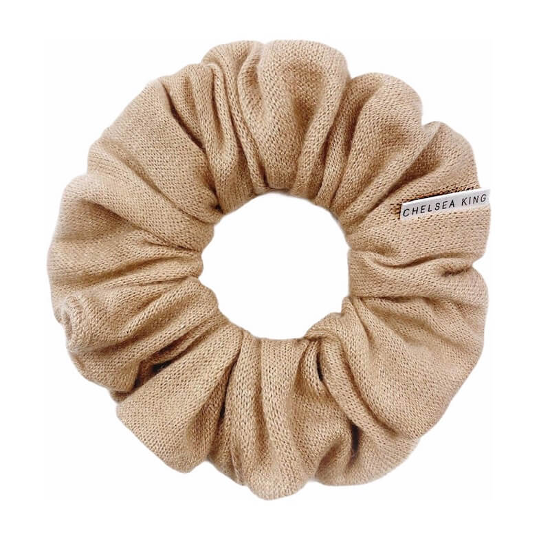 
            
                Load image into Gallery viewer, Super soft neutral Chelsea King scrunchie Manitoba
            
        