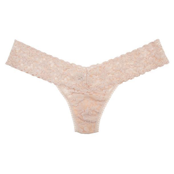 Nude lace soft comfortable thong in stretch lace from Hanky Panky