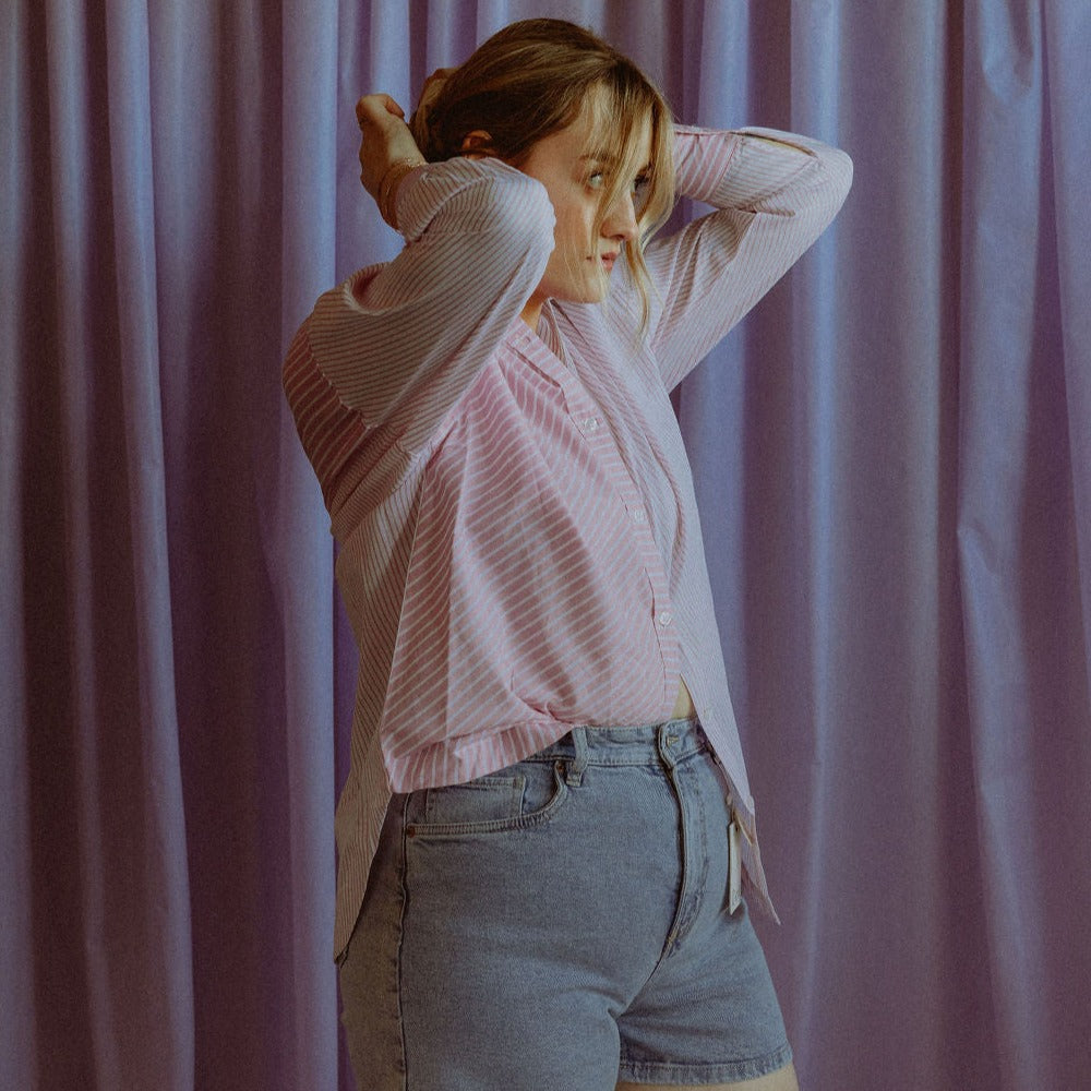 Poppy Mix Stripe Blouse