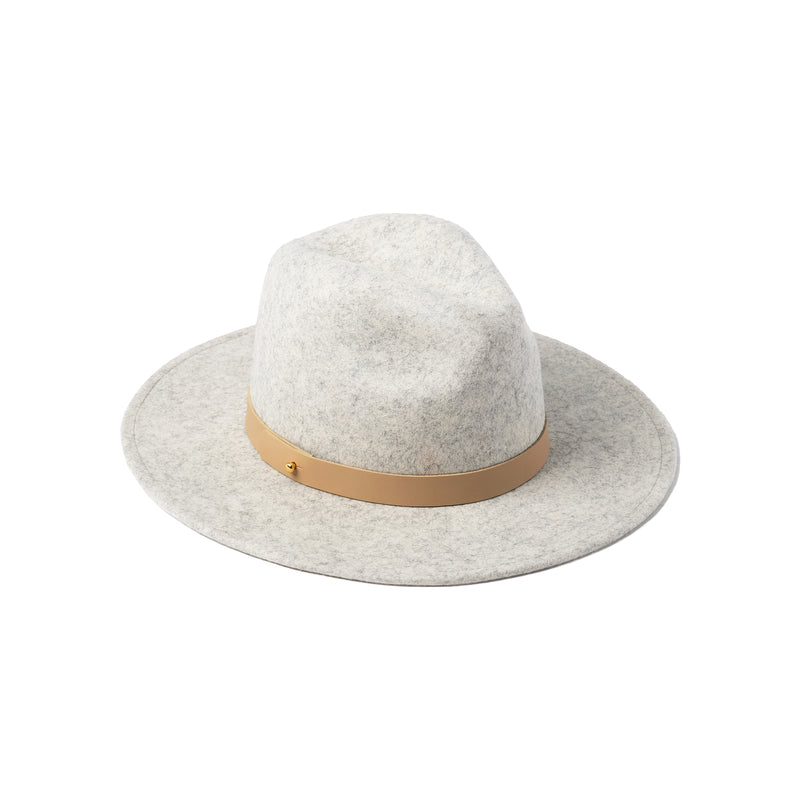 
            
                Load image into Gallery viewer, Lack of Color The Mack speckled grey soft structured wool fedora hat Manitoba Canada
            
        