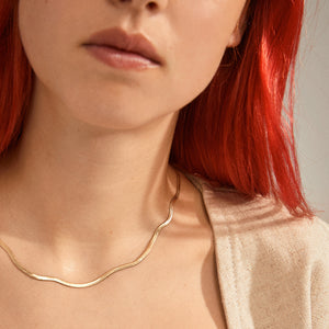 pilgrim jewelry timeless gold layering essential thin snake chain necklace Manitoba Canada